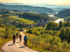 Fahrradtour Donautal